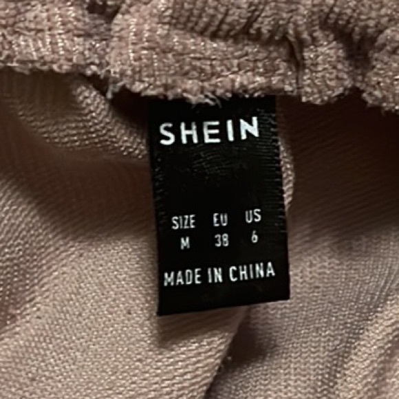 SHEIN, Elastic, Drawstring, Corduroy, Two Front Pockets Joggers, Lilac Purple, M - Picture 6 of 8